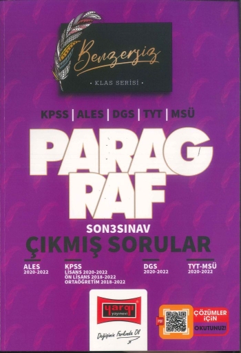 KLAS SERİSİ PARAGRAF ÇIKMIŞ SORULAR (ALES-KPSS-DGS-TYT-MSÜ) 2020-2022 Zeta Fotokopi