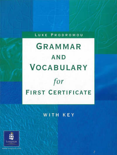 Grammar and Vocabulary for First Certificate With Key Zeta Fotokopi