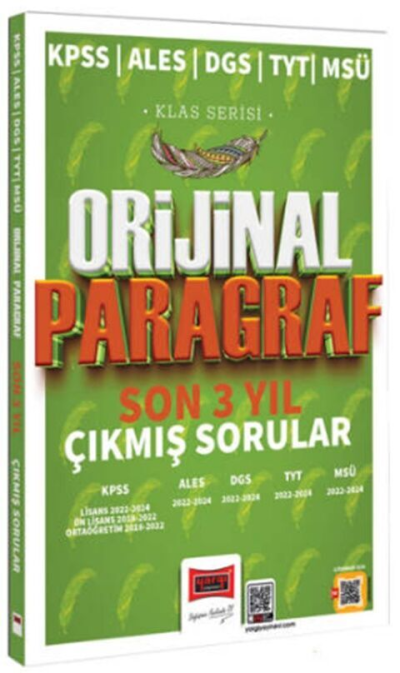 2025 KPSS ALES DGS TYT MSÜ Klas Serisi Orijinal Paragraf Son 3 Yıl Çıkmış Sorular Yargı Yayınları
