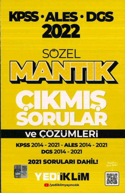 KPSS ALES DGS SÖZEL MANTIK 2014-2021 ÇÖZÜMLÜ ÇIKMIŞ SORULAR Zeta Fotokopi