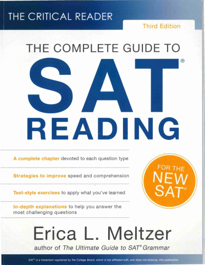 The Critical Reader, 3rd Edition: The Complete Guide to SAT Reading Zeta Fotokopi