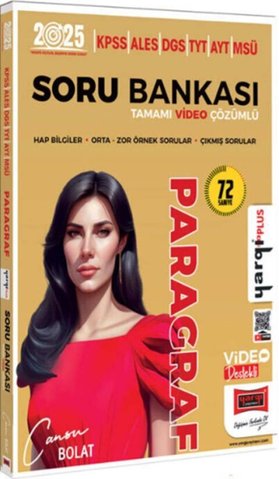 2025 KPSS ALES DGS TYT AYT MSÜ Tamamı Video Çözümlü Paragraf Soru Bankası Yargı Yayınları